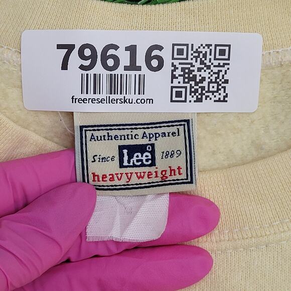 Vintage LEE Palm-Springs Sweatshirt Womens Medium 21x24 Baggy - Picture 6 of 13